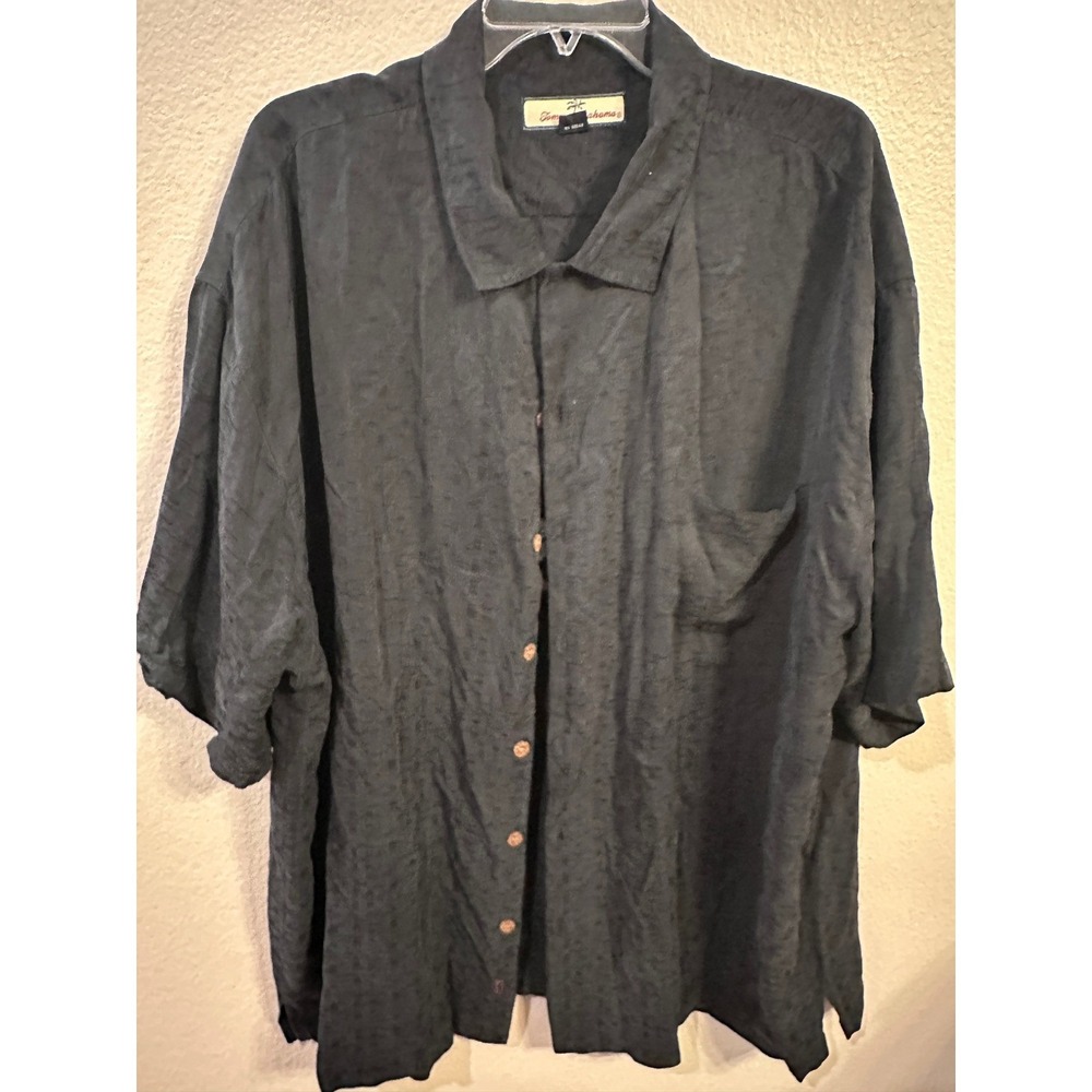 Tommy Bahama PANELBACK Starry Nights New Years 2006 Silk Button Up Shirt XXL